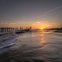 Buy canvas prints of  Norfolk Sunrise by Simon Gray