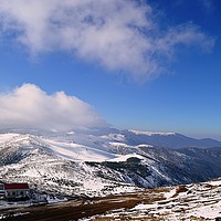 Buy canvas prints of Under the blue cloudy sky on mountain , by Ali asghar Mazinanian