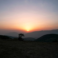 Buy canvas prints of Sunset on mountain, by Ali asghar Mazinanian