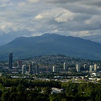 Buy canvas prints of A beautiful cloudy day in Vancouver, Canada. by Ali asghar Mazinanian