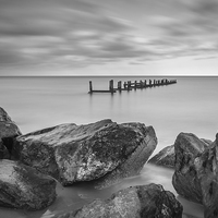Buy canvas prints of  Happisburgh Sea defence by Simon Taylor
