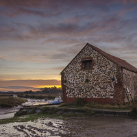Buy canvas prints of The Old Coal Barn, Thornham by Simon Taylor