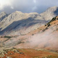 Buy canvas prints of  The Langdale Pikes by Simon Hall