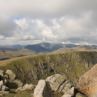 Buy canvas prints of  The Scafell Range. by Simon Hall