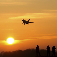 Buy canvas prints of  Sunset at RAF Coningsby by Philip Catleugh