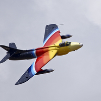 Buy canvas prints of  Hawker Hunter F58 "MIss Demeanour" by Philip Catleugh