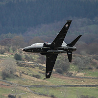 Buy canvas prints of RAF Hawk T2 in the Welsh Valleys by Philip Catleugh