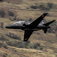 Buy canvas prints of RAF Hawk T2 in the Mach Loop Wales by Philip Catleugh