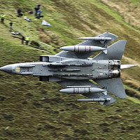 Buy canvas prints of Tornado GR4 in the Mach Loop Wales by Philip Catleugh