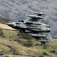 Buy canvas prints of RAF Tornado GR4 blasts through the Mach Loop in Wa by Philip Catleugh