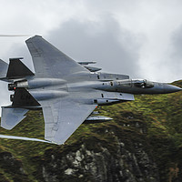 Buy canvas prints of F15c Eagle low level in Wales by Philip Catleugh