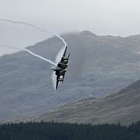 Buy canvas prints of F15c Eagle low level in Wales    by Philip Catleugh