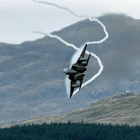 Buy canvas prints of USAF F15 pulling G by Philip Catleugh