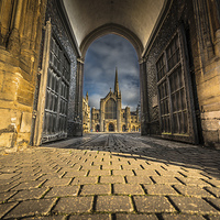Buy canvas prints of  Norwich Cathedral by Paul Sharp