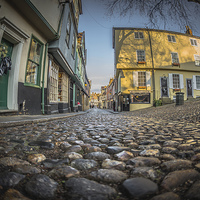 Buy canvas prints of  Elm Hill by Paul Sharp