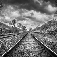 Buy canvas prints of  On the right track by Paul Sharp