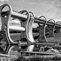 Buy canvas prints of The Falkirk Wheel  by Mike Marsden