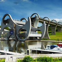 Buy canvas prints of The Falkirk Wheel by Mike Marsden