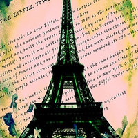 Buy canvas prints of Eiffel Tower Graphic by Mike Marsden