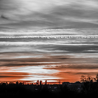 Buy canvas prints of  Sunset over sheffield by Rob Chadwick