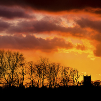 Buy canvas prints of  Barrow upon Humber Church at Sunset by Lee Wilson
