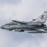 Buy canvas prints of  Royal Air Force Tornado GR4 ZA614 41 Squadron by Lee Wilson