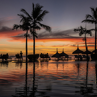 Buy canvas prints of  Mauritian Sunset by Lee Wilson