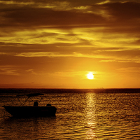 Buy canvas prints of  Indian Ocean Sunset by Lee Wilson