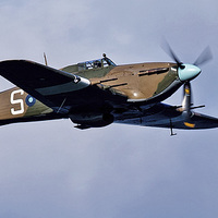 Buy canvas prints of  Hawker Hurricane by John Downes