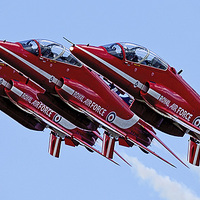 Buy canvas prints of  The Red Arrows by John Downes