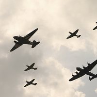 Buy canvas prints of  BBMF Final Display 2014 by Gemma Holland