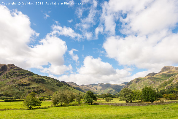 Langdale Valley, Lake District Picture Board by The Tog