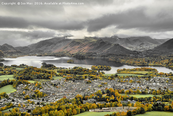 Over Looking Autumn In Keswick, Lake District Picture Board by The Tog