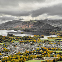 Buy canvas prints of Over Looking Autumn In Keswick, Lake District by The Tog