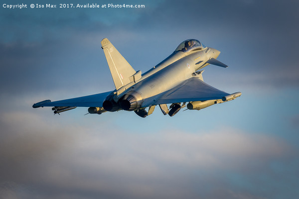 Touch And Go With, RAF Typhoon ZK351 Picture Board by The Tog
