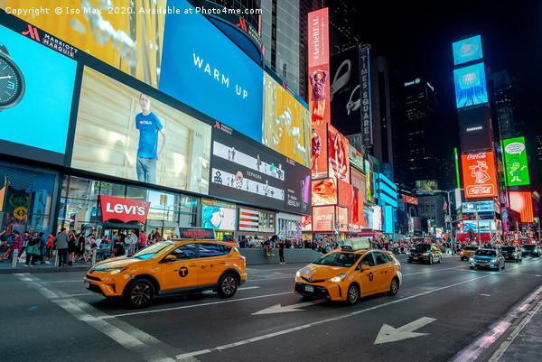 Times Square, Manha Picture Board by The Tog