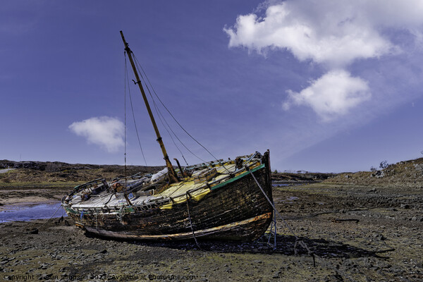 Applecross Shipwreck Picture Board by Alan Simpson