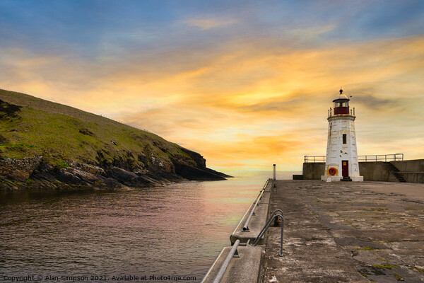 Lybster Lighthouse Picture Board by Alan Simpson