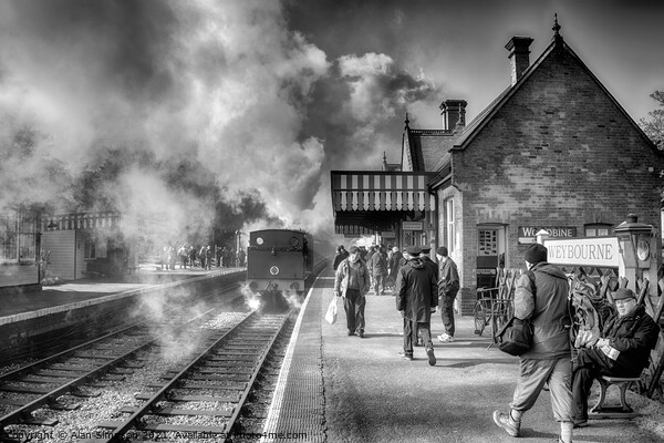 Weybourne Railway Station Picture Board by Alan Simpson