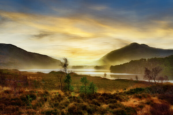 Loch Luichart Picture Board by Alan Simpson