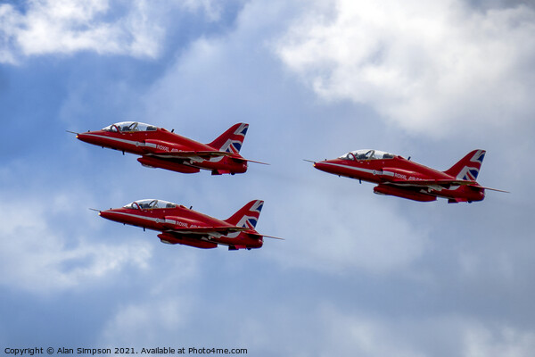 Red Arrows Picture Board by Alan Simpson