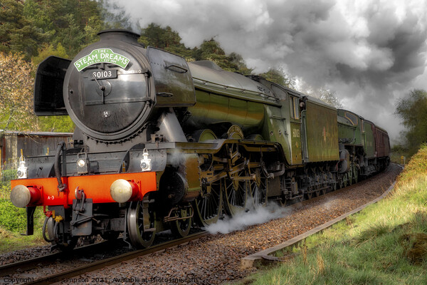The Flying Scotsman Picture Board by Alan Simpson