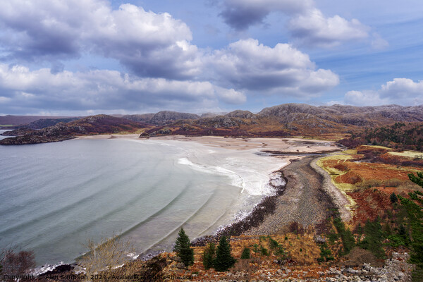 Gruinard Bay Picture Board by Alan Simpson