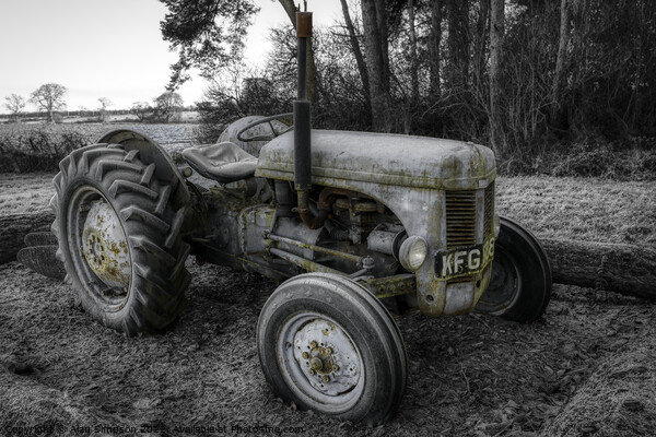 Ferguson Tractor Picture Board by Alan Simpson