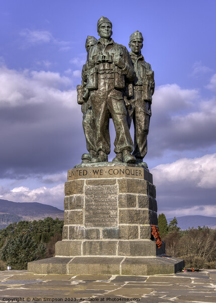 Lochaber Commando Memorial Picture Board by Alan Simpson