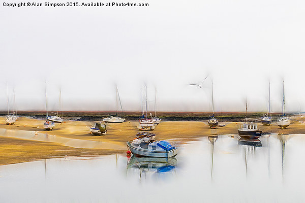  Wells Harbour Picture Board by Alan Simpson