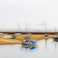 Buy canvas prints of  Wells Harbour by Alan Simpson