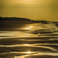Buy canvas prints of Holme Beach Sunset  by Alan Simpson