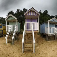 Buy canvas prints of  Wells-next-the-Sea Beach Huts by Alan Simpson