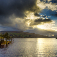 Buy canvas prints of  Sunset at Loch Tay by Alan Simpson